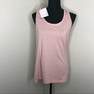 Fabletics light pink Razorback tank